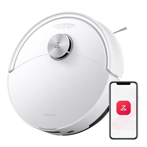 roborock Q10 S5 Robot Vacuum Cleaner with Mop, 10,000 Pa HyperForce Suction, Dual Anti-Tangle Brushes, VibraRise 2.0 & Auto Lifting Mopping System, Smart Obstacle Avoidance, Ideal for Pet Hair, White