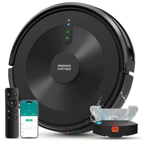 Deenkee Robot Vacuum Cleaner with Mop, 4000Pa Strong Suction Robot Vacuum 7.8cm Ultra-Slim & Schedule & Wifi/APP/Alexa Control, Self-Charging Clean Robot Vacuum and Mop for Floor Carpet