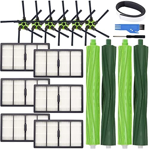 EATBALE Replacement Parts for iRobot Roomba s9 (9150) s9+ (9550) S Series Vacuum Cleaner, Accessories 2 Pair of Multi-Surface Rubber Brushes, 6 Side Brush, 6 Filters (14Pcs)